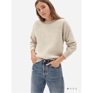 NWT Everlane The ReNew Fleece Raglan Sweatshirt